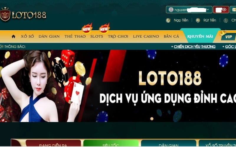 Link Loto188 mới nhất an toàn không bị chặn cho bet thủ Việt