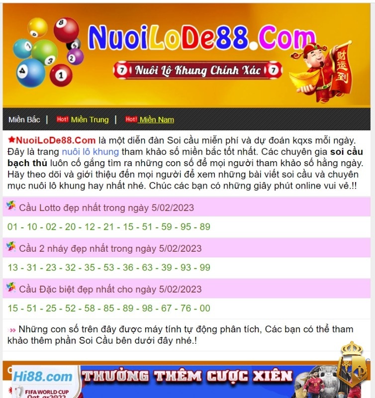 Nuôi lô đề 88.com - Trang soi cầu lô đề hàng đầu Việt Nam