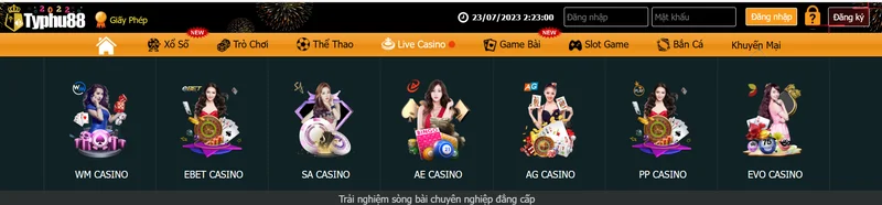 live casino typhu88 - Trang chủ